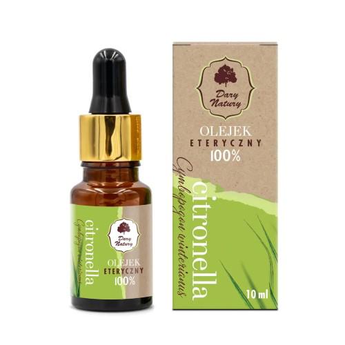 Miniaturka artykułu - Dary Natury Olejek eteryczny Citronella 100%, 10 ml