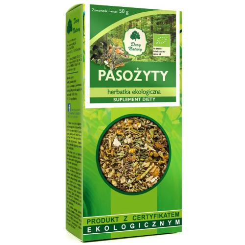 Miniaturka artykułu - DARY NATURY Herbatka ekologiczna Pasożyty, 50g