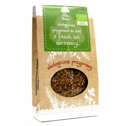 Zdjęcie produktu - DARY NATURY Przyprawa do dań z fasoli, soi, soczewicy EKO, 30g