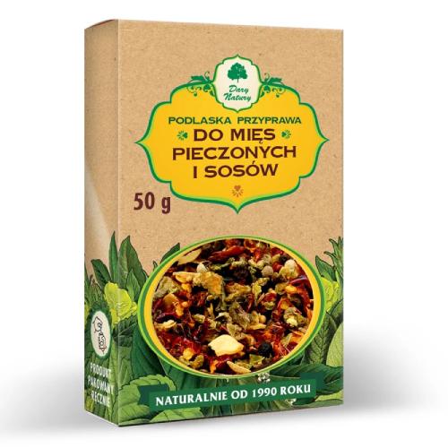 Miniaturka artykułu - DARY NATURY Przyprawa do mięs pieczonych i sos&oacute;w, 50g
