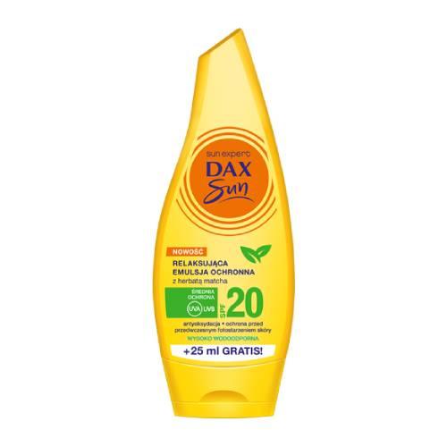 Miniaturka artykułu - DAX SUN Relaksująca emulsja ochronna z herbatą matcha SPF 20, 175ml