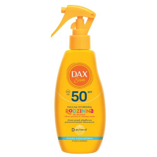 Miniaturka artykułu - DAX Sun Rodzinna emulsja ochronna SPF50 D-Pantenol, 200 ml
