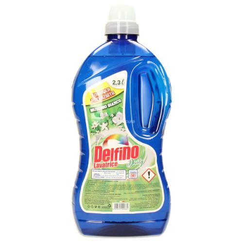 Miniaturka artykułu - Delfino Płyn do prania uniwersalny Białe Piżmo, 2,3 l