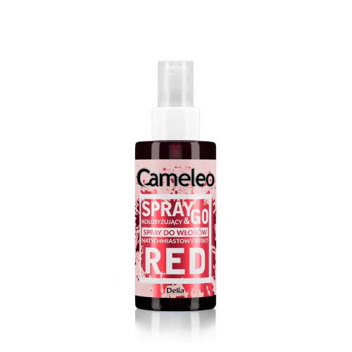 Miniaturka artykułu - DELIA CAMELEO Spray & Go Czerwony Spray koloryzujący do włos&oacute;w, 150ml