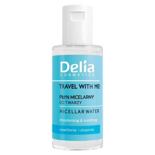 Miniaturka artykułu - DELIA Travel With Me! Płyn micelarny do twarzy, 50 ml