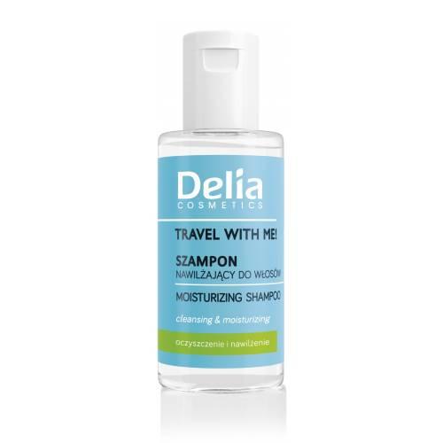 Miniaturka artykułu - DELIA Cosmetics Travel With Me! Szampon nawilżający do włos&oacute;w, 50 ml