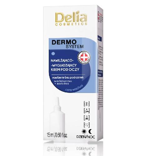 Miniaturka artykułu - DELIA DERMO SYSTEM - 02 Wygładzająco-Nawilżający Krem pod oczy, 15ml 