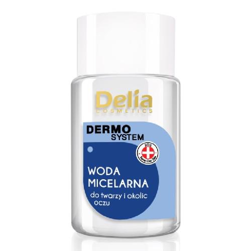 Miniaturka artykułu - DELIA DERMO SYSTEM - Demakijaż MINI Woda Micelarna do twarzy butelka, 50ml 