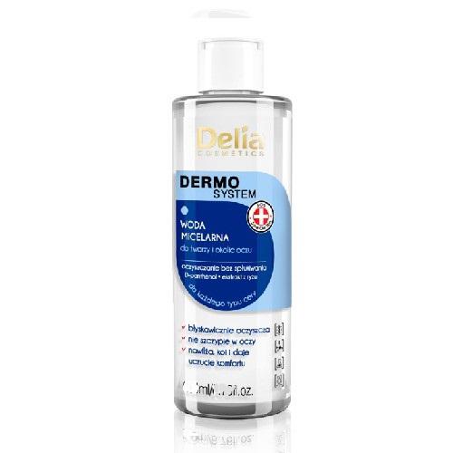 Miniaturka artykułu - DELIA DERMO SYSTEM - Demakijaż Woda Micelarna butelka 200ml