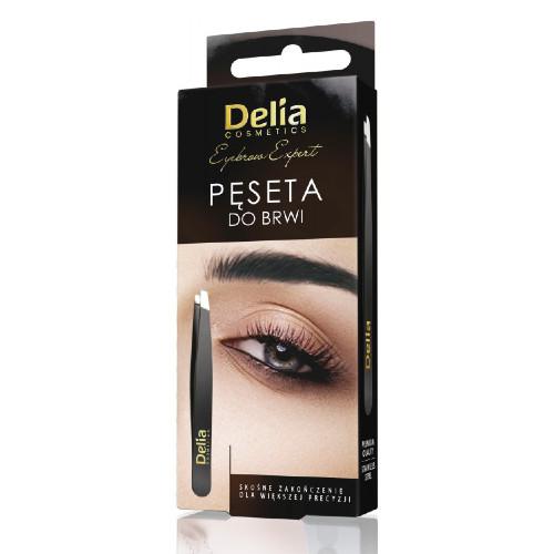 Miniaturka artykułu - DELIA EYEBROW EXPERT - Pęseta czarna 