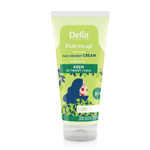 Miniaturka artykułu - DELIA Fruit me up! Krem do twarzy i ciała Limonka, 200ml