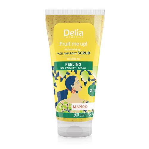 Miniaturka artykułu - DELIA Fruit me up! Peeling do twarzy i ciała Mango, 200ml