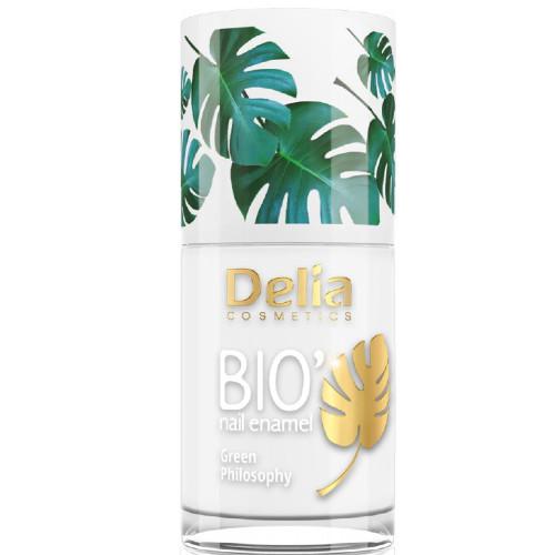 Miniaturka artykułu - DELIA - lakier do paznokci - Bio Green Philosophy 602 white, 11ml 