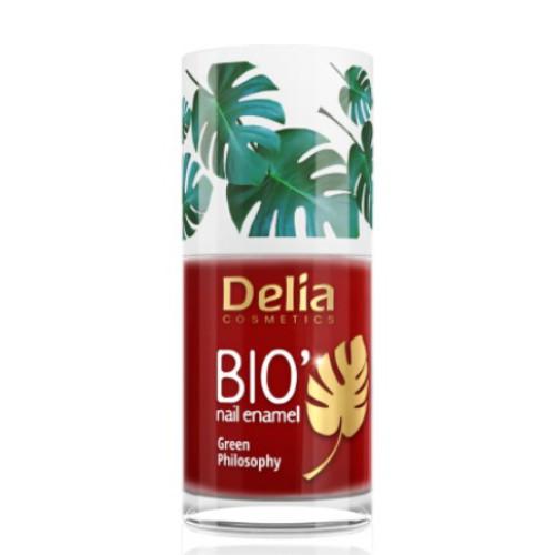 Miniaturka artykułu - DELIA - lakier do paznokci - Bio Green Philosophy 611 red, 11ml 