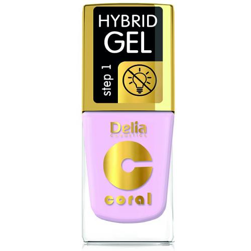 Miniaturka artykułu - DELIA - lakier do paznokci - Coral Hybrid Gel 115, 11ml