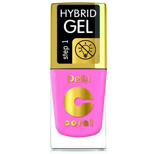 Miniaturka artykułu - DELIA - lakier do paznokci - Coral Hybrid Gel 117, 11ml
