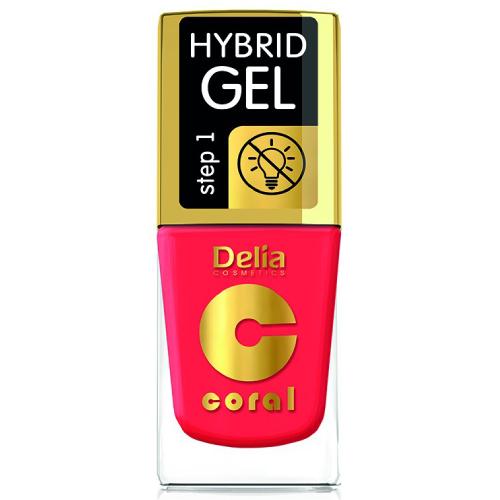 Miniaturka artykułu - DELIA - lakier do paznokci - Coral Hybrid Gel 119, 11ml