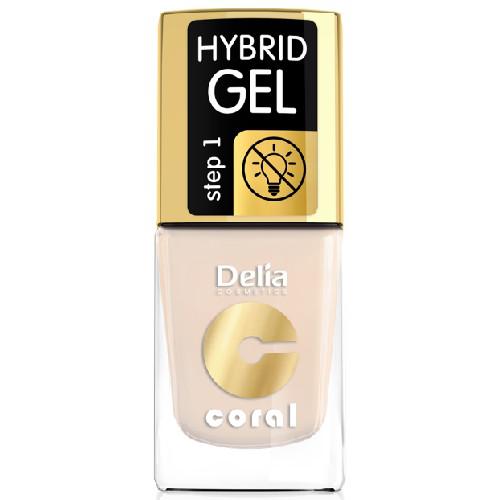 Miniaturka artykułu - DELIA - lakier do paznokci - Coral Hybrid Gel 41 french beige, 11ml 