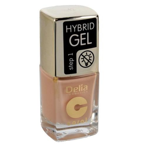 Miniaturka artykułu - DELIA - lakier do paznokci - Coral Hybrid Gel 42 Nude, 11ml 