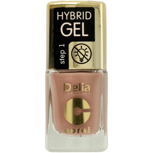 Miniaturka artykułu - DELIA Lakier do paznokci Coral Hybrid Gel 83, 11ml