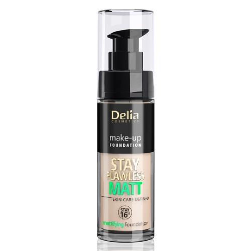Miniaturka artykułu - DELIA - podkład matujący do twarzy - Stay Flawless MATT, 30ml 
