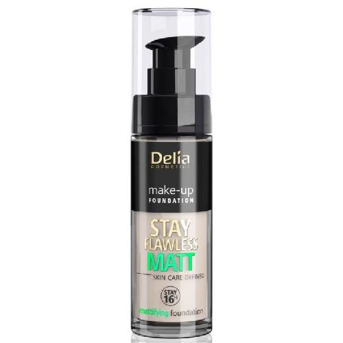 Miniaturka artykułu - DELIA - podkład matujący do twarzy - Stay Flawless MATT, 30ml 