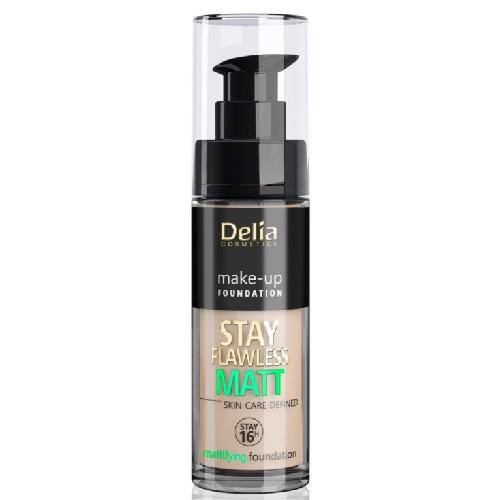 Miniaturka artykułu - DELIA - podkład matujący do twarzy - Stay Flawless MATT, 30ml 