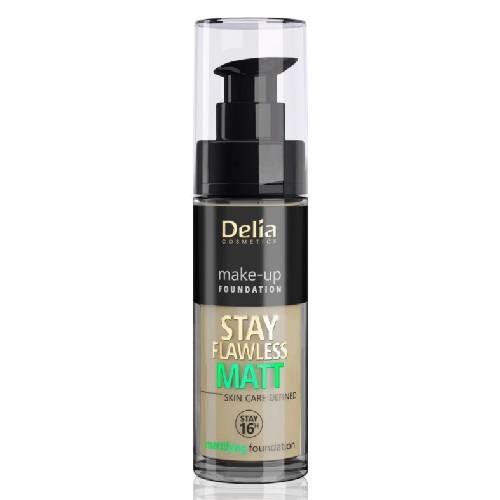 Miniaturka artykułu - DELIA - podkład matujący do twarzy - Stay Flawless MATT, 30ml 