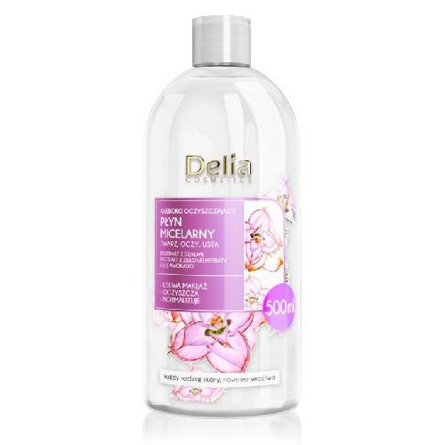 Miniaturka artykułu - DELIA Płyn micelarny - 03 Oczyszczający SZAŁWIA, 500ml 