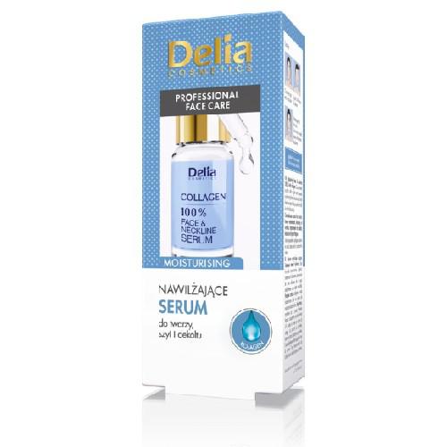 Miniaturka artykułu - DELIA Serum do twarzy szyi i dekoltu 01 KOLAGEN, 10ml 
