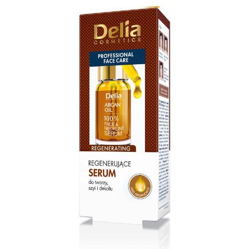 Miniaturka artykułu - DELIA Serum do twarzy, szyi i dekoltu 04 olejek ARGANOWY, 10ml