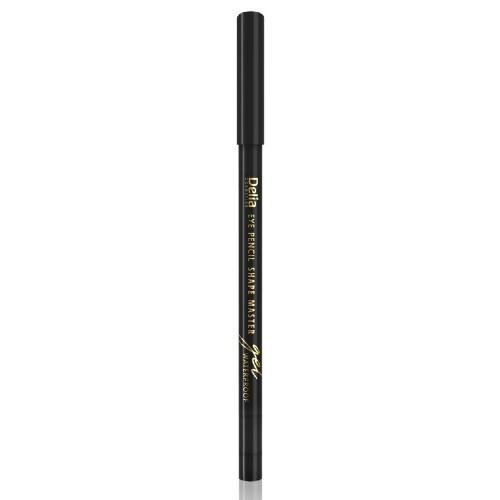 Miniaturka artykułu - DELIA Wodoodporna żelowa kredka do oczu WATERPROOF GEL SHAPE MASTER EYE PENCIL 01 czarna