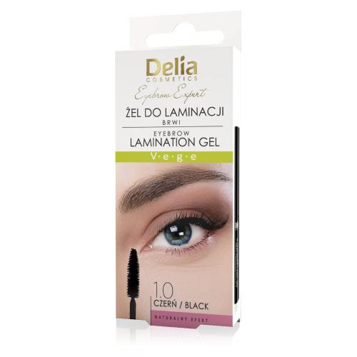 Miniaturka artykułu - DELIA Żel do laminacji brwi 1.0 czarny, 4 ml
