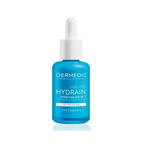Miniaturka artykułu - DERMEDIC HYDRAIN 3 HIALURO Serum nawadniające twarz, szyję i dekolt, 30 ml