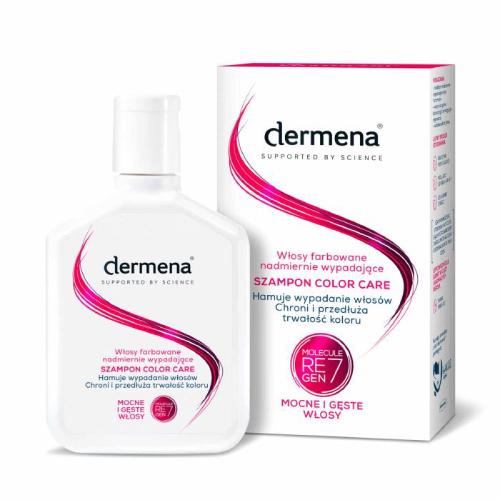 DERMENA COLOR CARE Szampon do włos&oacute;w zniszczonych, 200ml