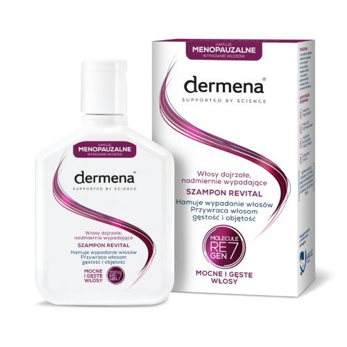 Miniaturka artykułu - Dermena Revital Szampon do włos&oacute;w dojrzałych nadmiernie wypadających, 200 ml