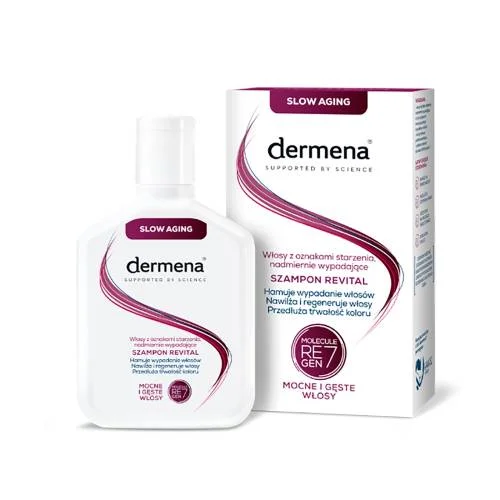 Miniaturka artykułu - Dermena Revital Szampon do włos&oacute;w dojrzałych nadmiernie wypadających, 200 ml