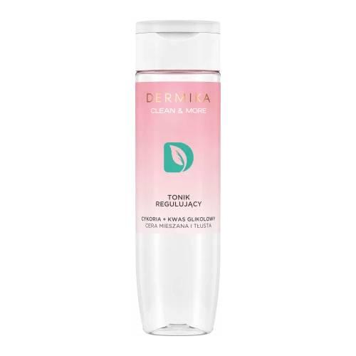 Miniaturka artykułu - DERMIKA Clean & More Tonik regulujący Cykoria & Kwas glikolowy, 200ml