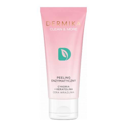 Miniaturka artykułu - DERMIKA Clean & More Peeling enzymatyczny Cykoria + Keratolina cera wrażliwa, 75ml