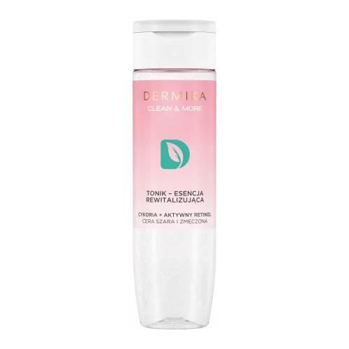 Miniaturka artykułu - DERMIKA Clean & More Tonik-Essencja rewitalizująca Cykoria + Aktywny Retinol, 200ml