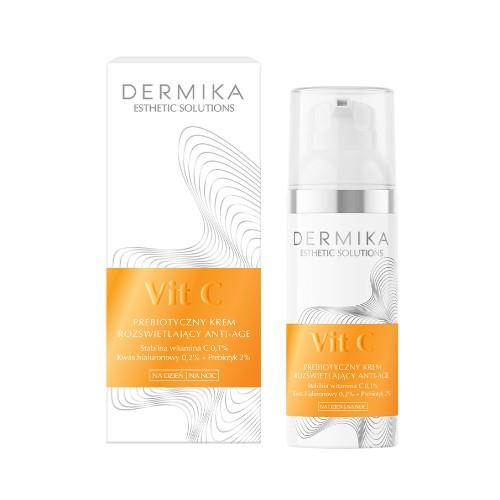 Miniaturka artykułu - DERMIKA Esthetic Solutions Prebiotyczny Krem Rozświetlający Dzień/Noc, 50ml