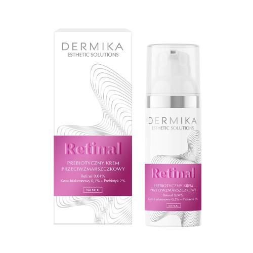 Miniaturka artykułu - DERMIKA Esthetic Solutions Retinal Prebiotyczny Krem Przeciwzmarszczkowy na noc, 50ml