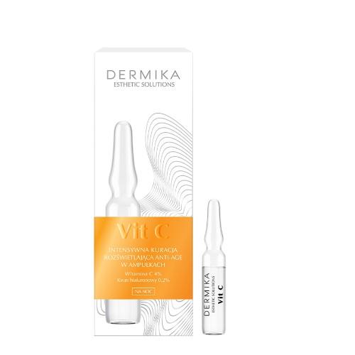 Miniaturka artykułu - DERMIKA Esthetic Solutions Rozświetlająca Kuracja do Twarzy w Ampułkach, 7x2ml
