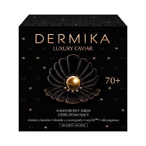 Miniaturka artykułu - DERMIKA Luxury Caviar 70+ Kawiorowy krem odbudowujący na dzień i noc, 50ml