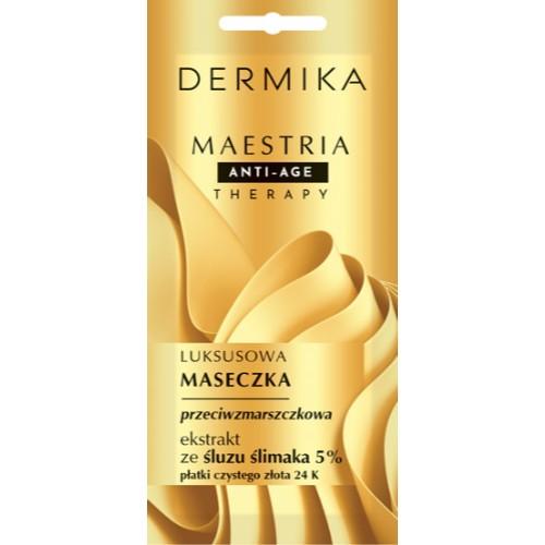 Miniaturka artykułu - DERMIKA MAESTRIA Luksusowa maseczka przeciwzmarszczkowa, ekstrakt ze śluzu ślimaka 5%, 7g