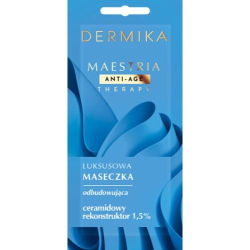 Miniaturka artykułu - DERMIKA MAESTRIA Luksusowa maseczka odbudowująca, ceramidowy rekonstruktor 1,5%, 7g
