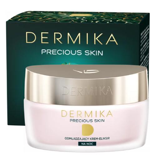 Miniaturka artykułu - DERMIKA Precious Skin Odmładzający krem-eliksir na noc, 50ml