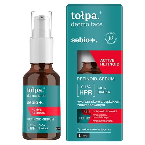 Tołpa Dermo Face Sebio+ Active Retinoid serum na noc do sk&oacute;ry z aktywnym trądzikiem, 30 ml