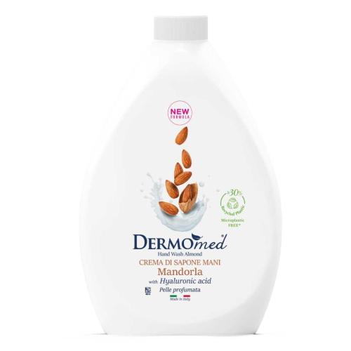 Miniaturka artykułu - Dermomed Mydło do rąk Migdał, zapas, 1000 ml