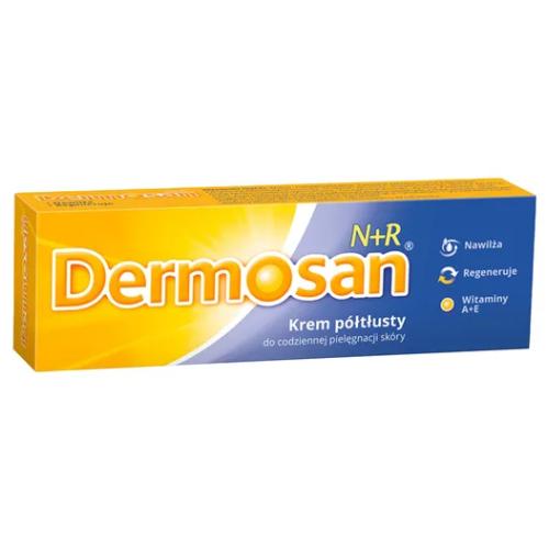 Miniaturka artykułu - DERMOSAN N+R Krem p&oacute;łtusty -  40g